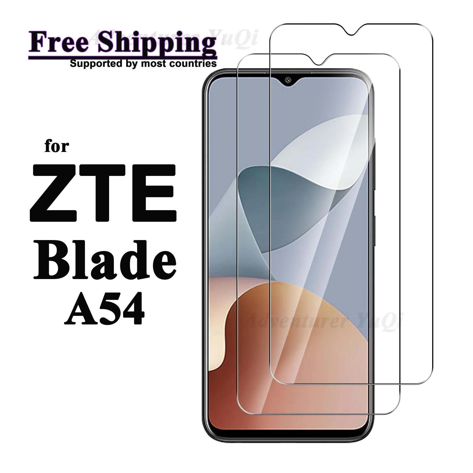 

Screen Protector For ZTE Blade A54, Tempered Glass HD Crystal 9H High Aluminum Transparent Case Friendly Anti Scratch