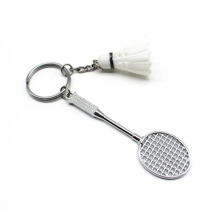 30Pcs Badminton Keychain Pendant Gift Badminton Keyring Mini Crafts Cartoon Badminton Pendant