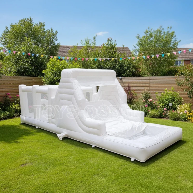 

Hot Picks Kids Inflatable Obstacle Bouncer House Fun Obstacle Course Bounce House for Kids