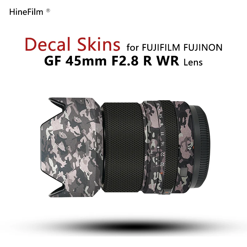 

Fujinion GF45 F2.8 Lens Sticker Fuji 45 2.8 Decal Skin For Fujifilm GF45mm F2.8 R WR Lens Protector Coat Wrap Cover Case