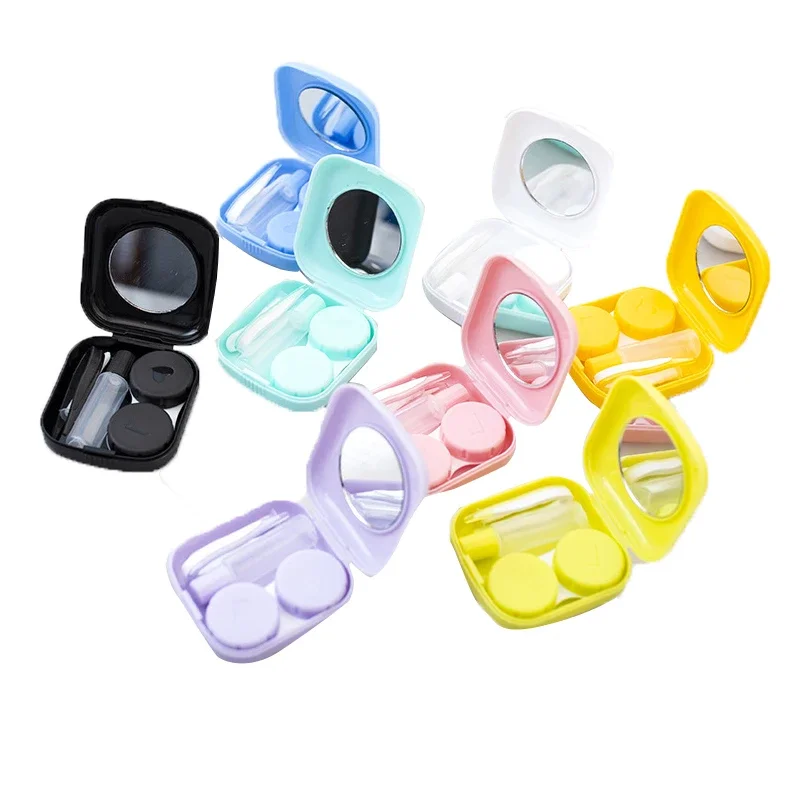 

1PC Pocket Portable Mini Contact Lens Case Easy Carry Make Up Beauty Pupil Storage with Mirror Container Box