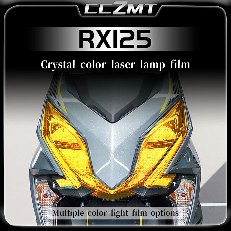 For Honda RX125 2020 headlight film tail light film honeycomb laser transparent protective film accessory modification