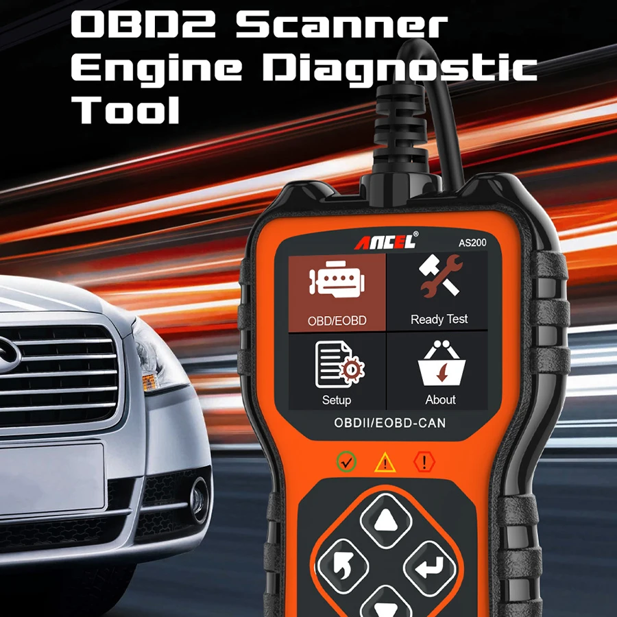 ANCEL AS200 OBD2 Scanner Engine Check Automotive Tools Professional Code Reader Car Scanner OBD2 Auto Diagnostics Free Shipping