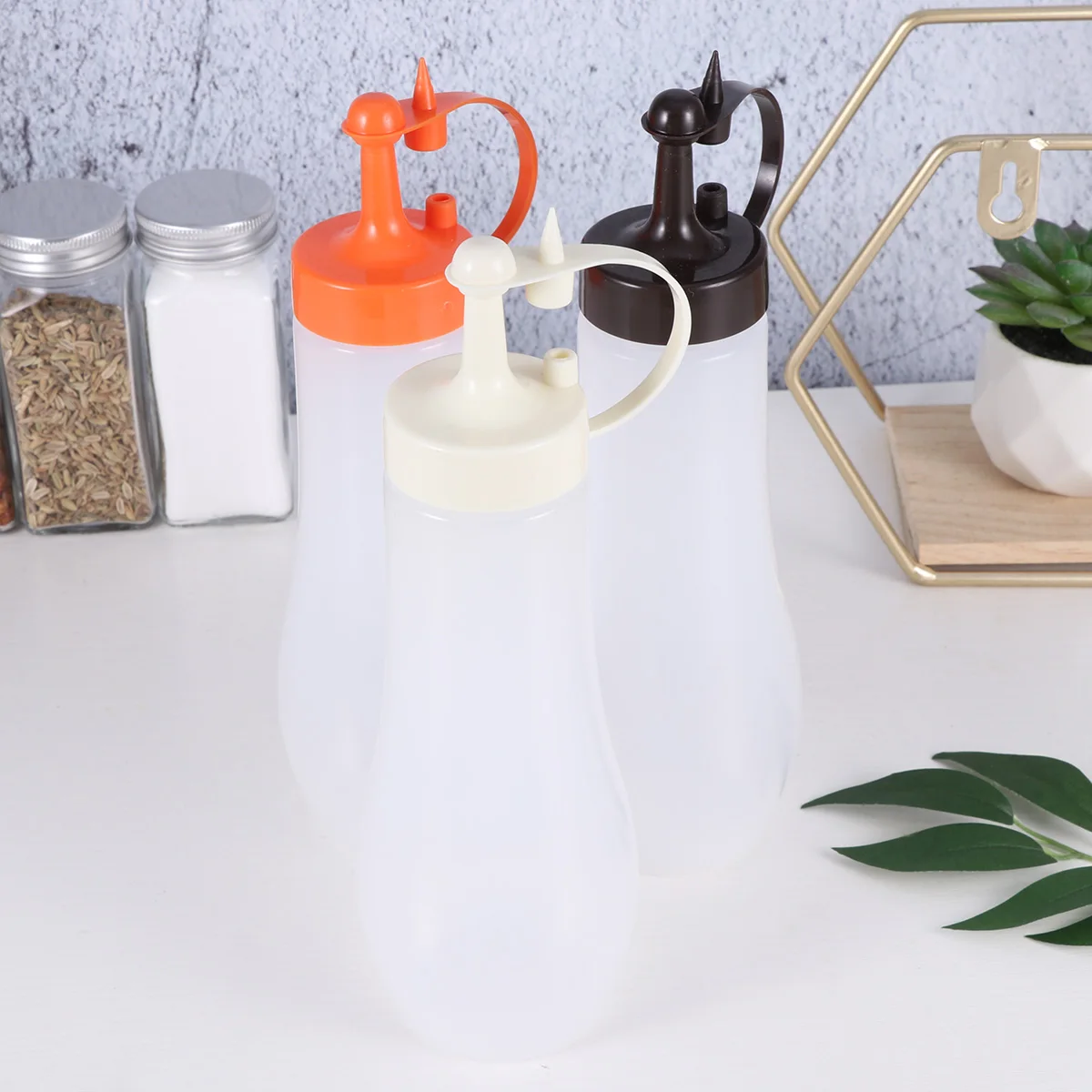 

Eco Friendly Condiment Squeeze Bottle 200ml Kitchen Storage Jar Salad Dressing Sauce Dispenser Leak Proof Seasoning Pot