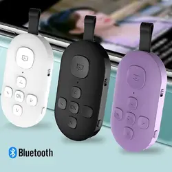 Portable Bluetooth Wireless Shutter Release 7 Keys Rechargeable Self-Timer Remote Control Camera Selfie Stick Phone Page Turning