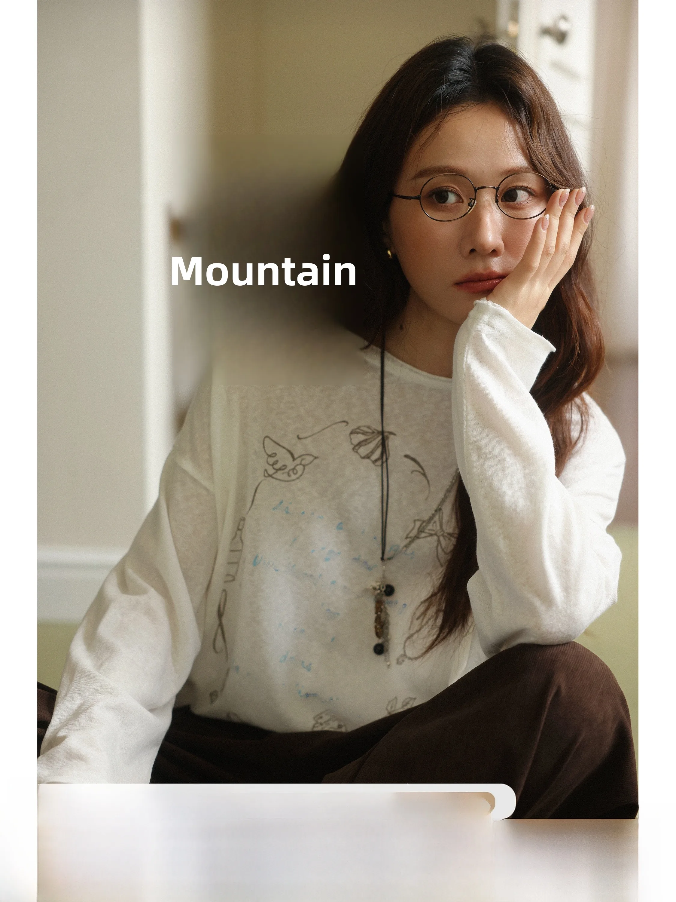 

JOCO CHIC Белая футболка с простым принтом Long Sve round Ne, женская свободная полупрозрачная универсальная футболка из смеси хлопка