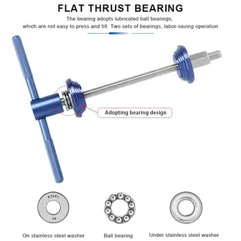 Nástroje pro montáž středového složení jízdního kola, lis na hlavové složení pro horská kola, nářadí pro opravy a montáž na horská kola a silniční cyklistiku 8 nejlepší prodej vytahovač pedálu lisované uložení - №3