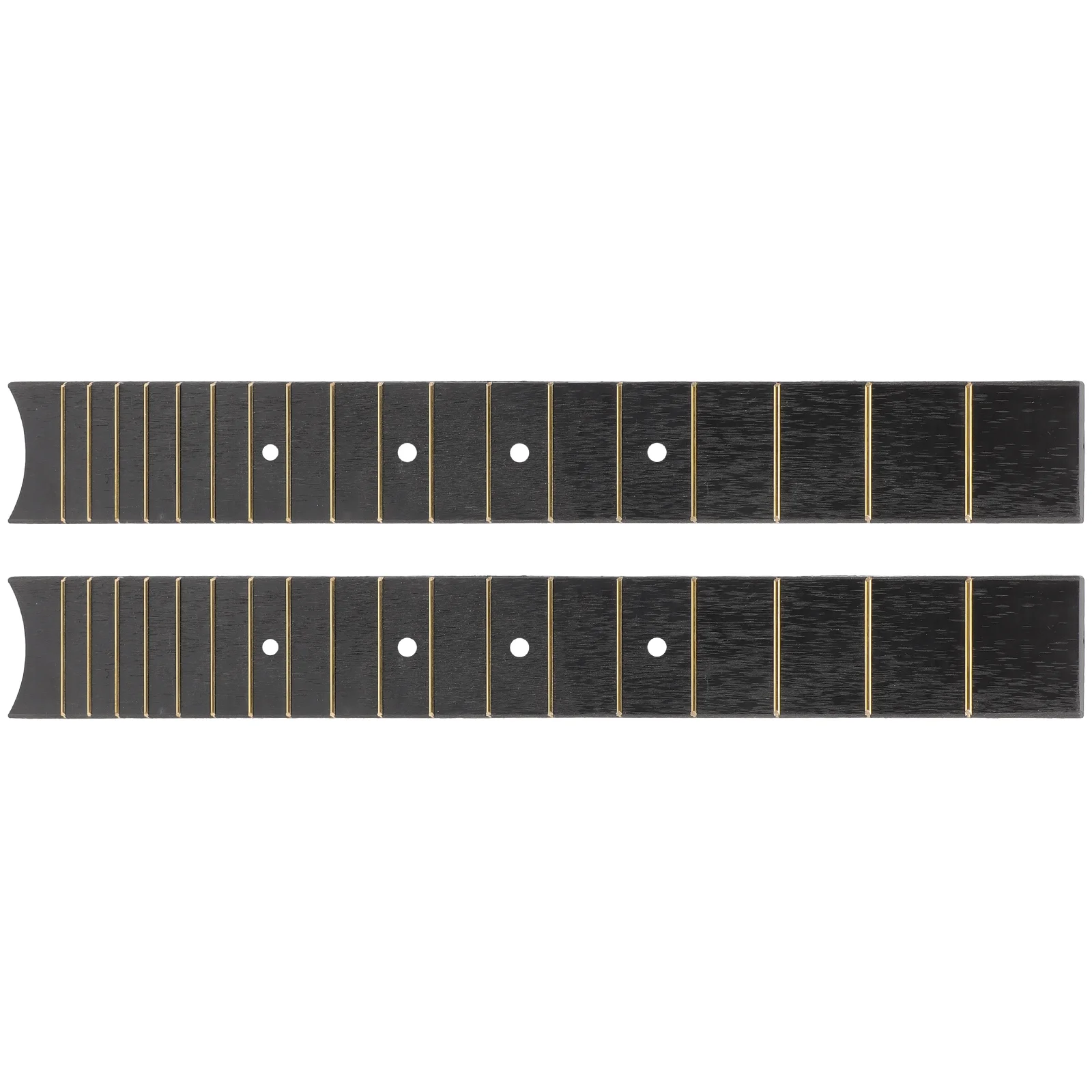 2 Pcs Ukulele Fingerboard Guitar Accessory Fret ABS Fretboard Plate for Accessories Replacements