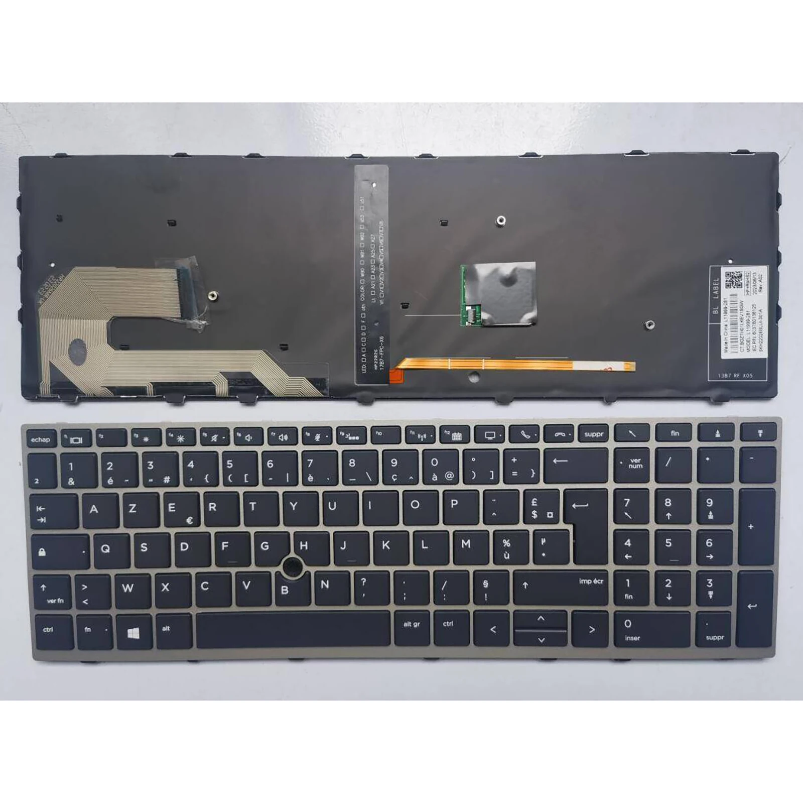 

FR for HP 750 755 G5 G6 855 G5 G6 850 G5 G6 Zbook 15U G5 G6 L14366-001 Laptop Keyboard