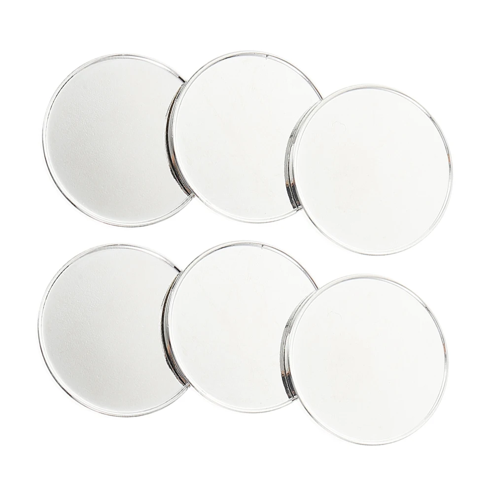 

6pcs Ball Marker Holder For Golf Gloves Markers 25mm Diameter Blank Design Durable Material Golf Accessories Novelty Marks