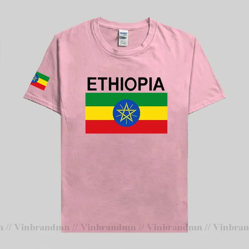 Ethiopia Ethiopian mens t shirts fashion 2021 jerseys nation team 100% cotton t-shirt clothing tops tees country sporting ETH