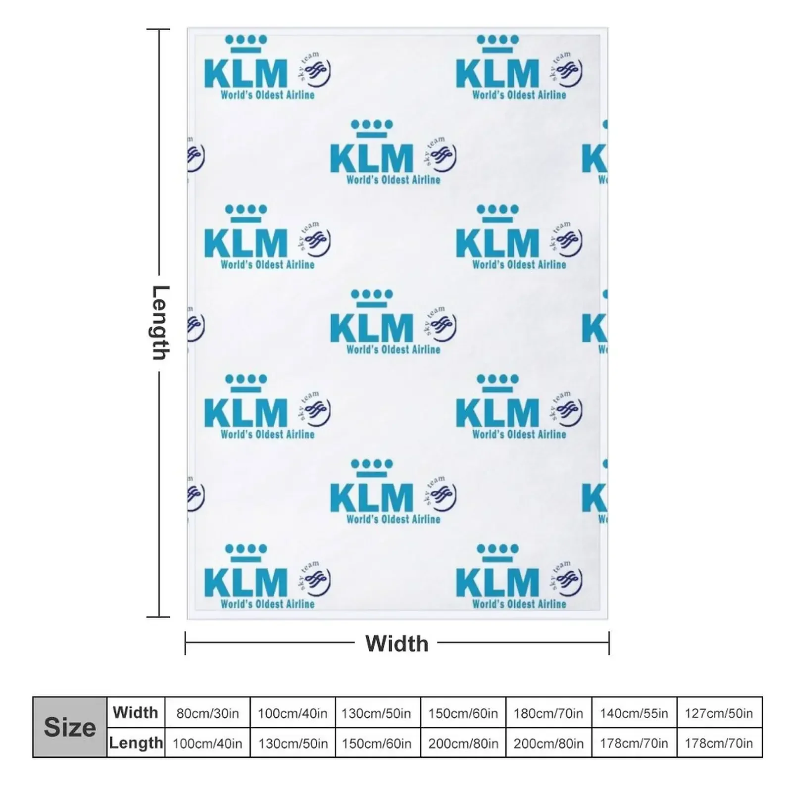 klm airlines Throw Blanket Sofa Flannel Fabric funny gift For Decorative Sofa Baby for babies Blankets