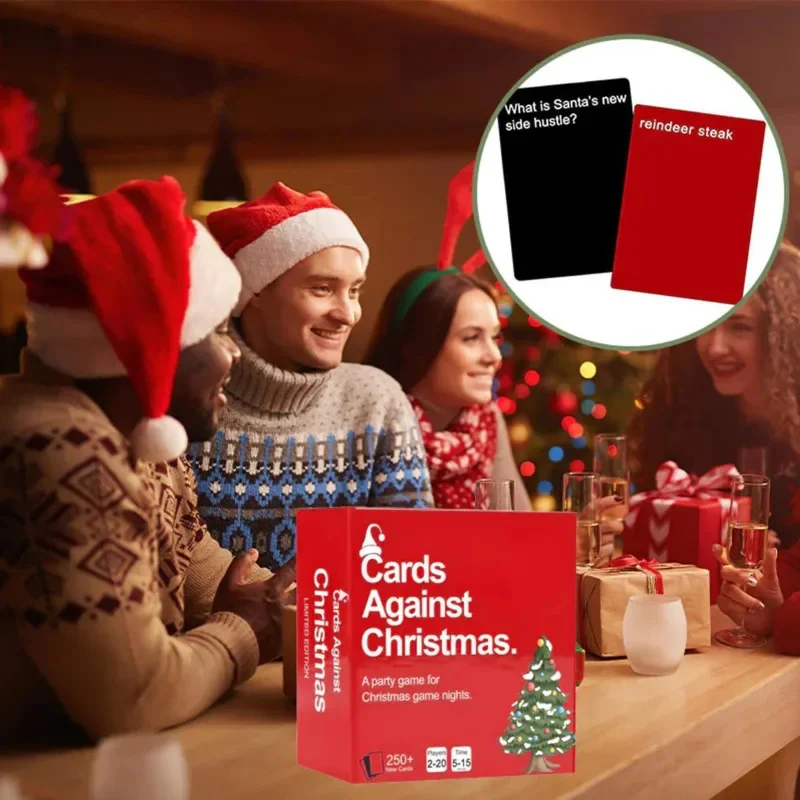 

2024 Cards Against Christmas Board Game Card Expansion Party Gathering Set Creative And Fun Multiplayer Interactive Game Gifts