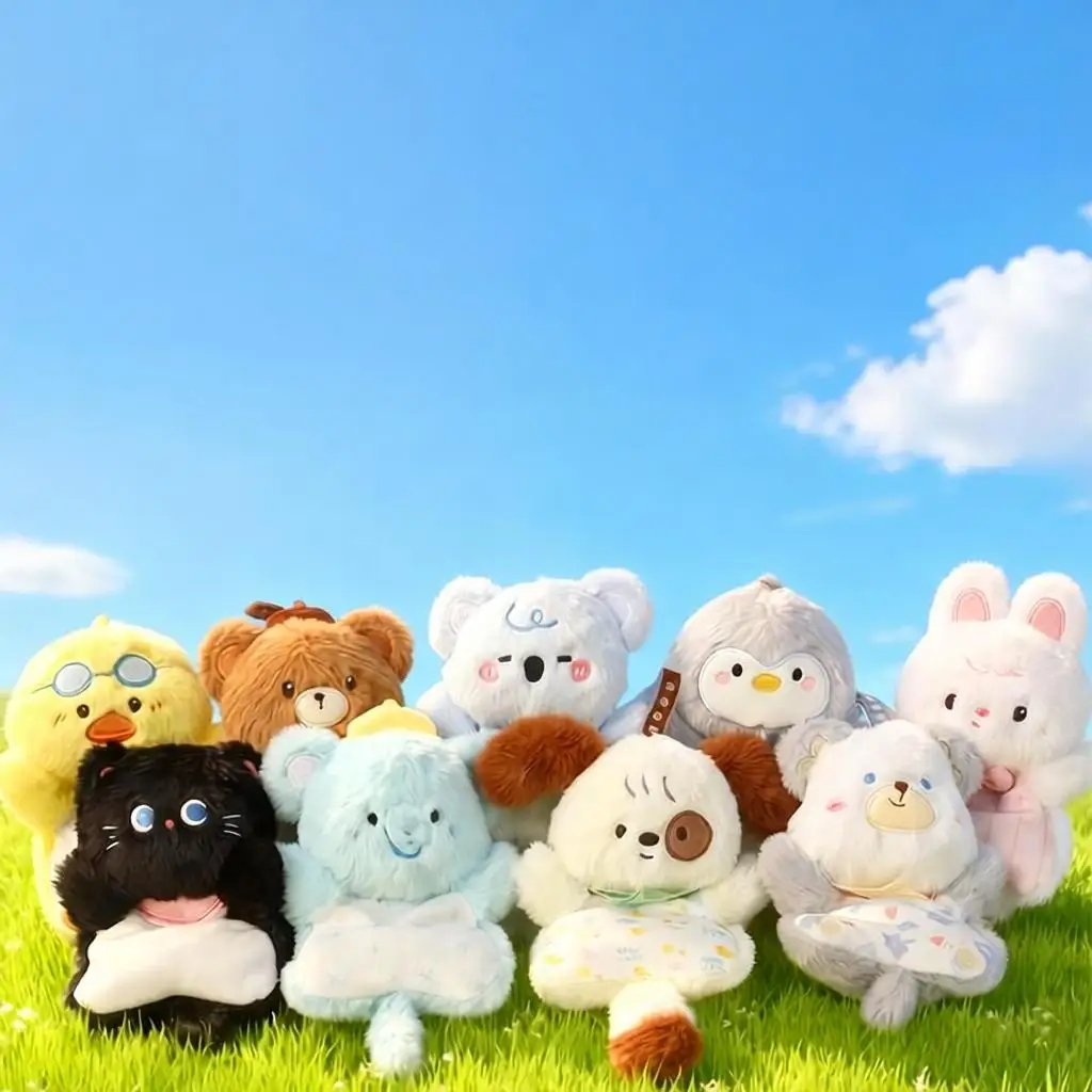 Cute Soothing Bean Bag Doll, Desk Companion Plush Hand Puppet, Soft & Fluffy Bean Bag Doll Toy Puppet Wholesale