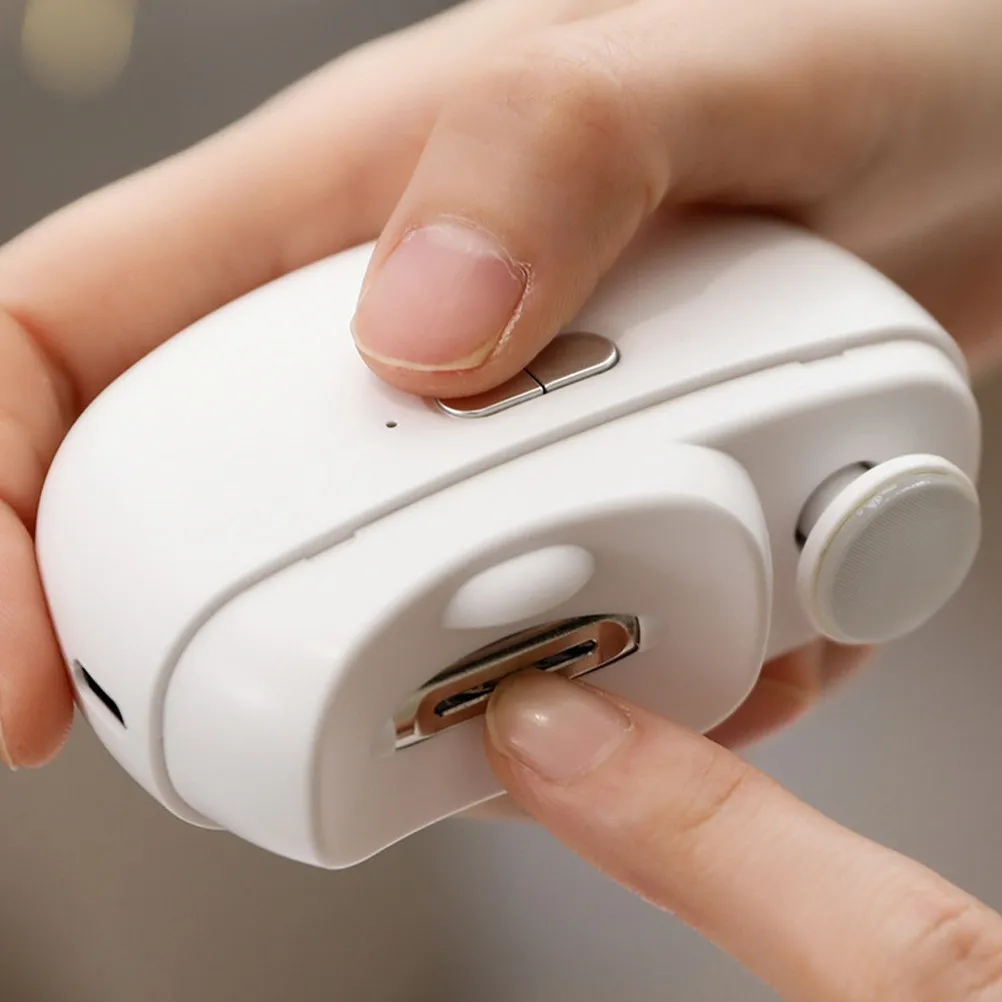 

Electric Nail Clipper 2 in 1 Automatic USB Rechargeable Fingernail Trimmer Nail File Light for Adults Senior