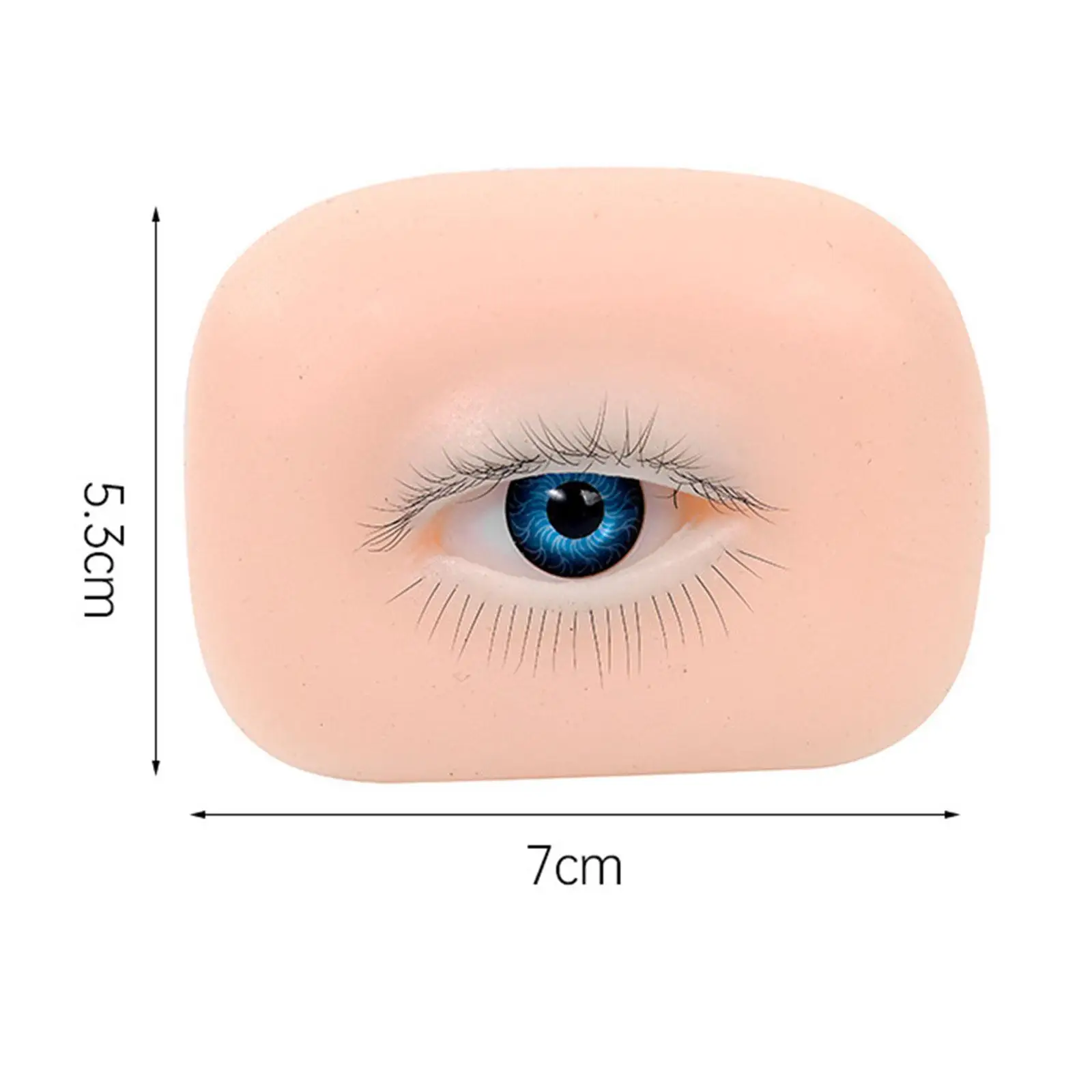 Modelo de ojo de silicona 5D, modelo de maquillaje de entrenamiento, herramienta de entrenamiento de silicona, práctica herramienta de práctica de maquillaje para principiantes