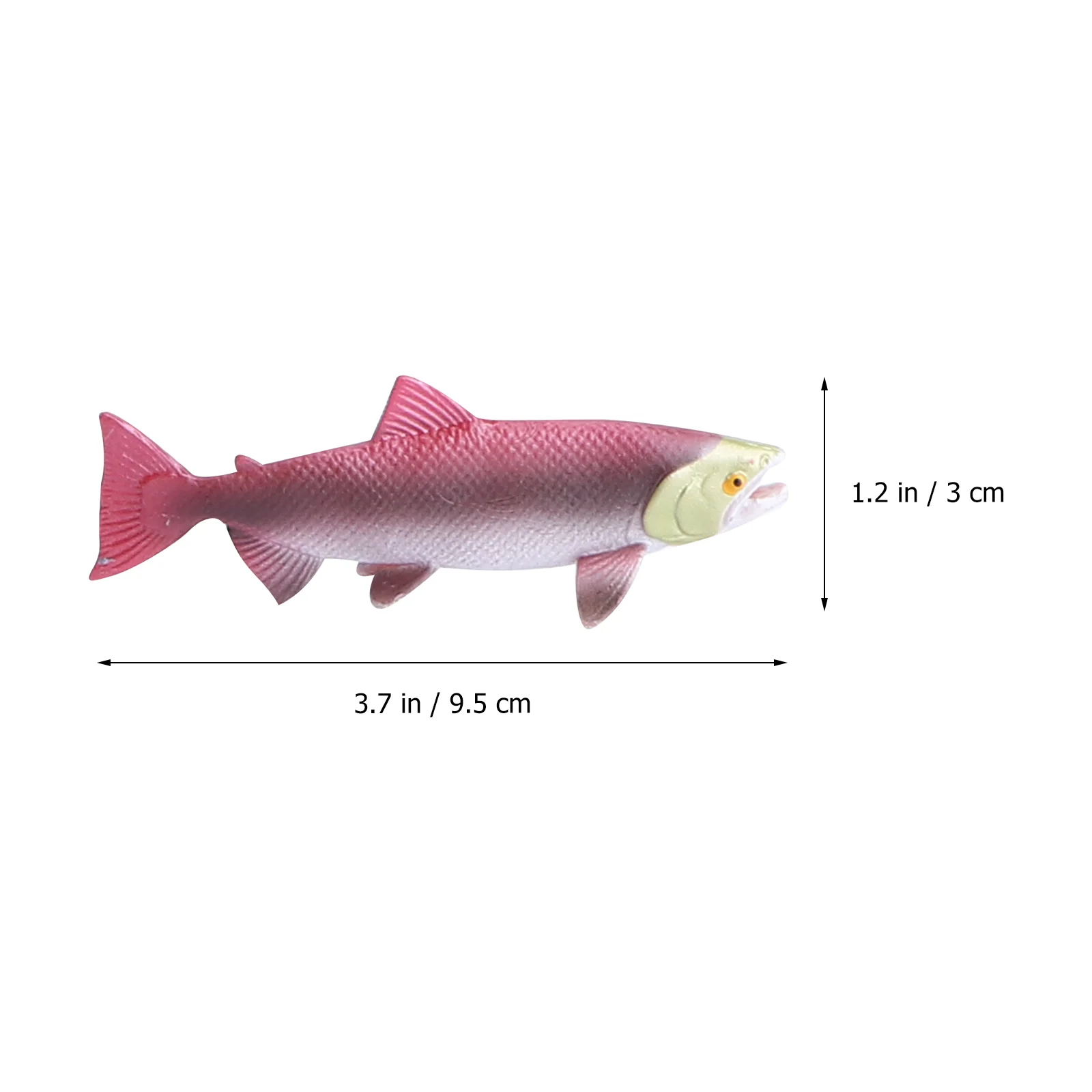 4 Pcs Growth Cycle Model Phases of Salmon Figure Toy Lifelike Models Kids Observing Fish Figurine Crafts Abs Simulated