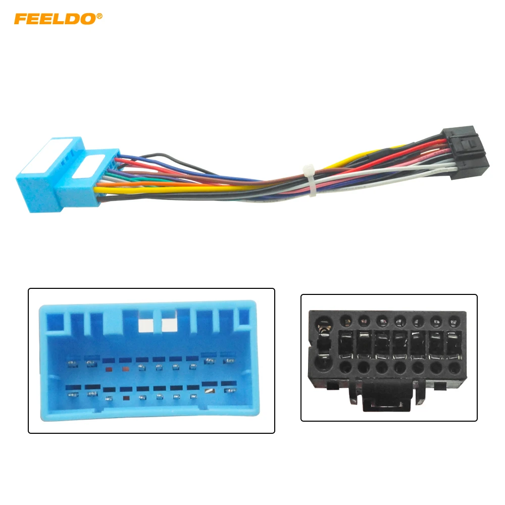 

FEELDO Car 16pin Audio Wiring Harness For Buick Excelle Wuling Hongguang S Aftermarket Stereo Installation Wire Adapter #HQ6774