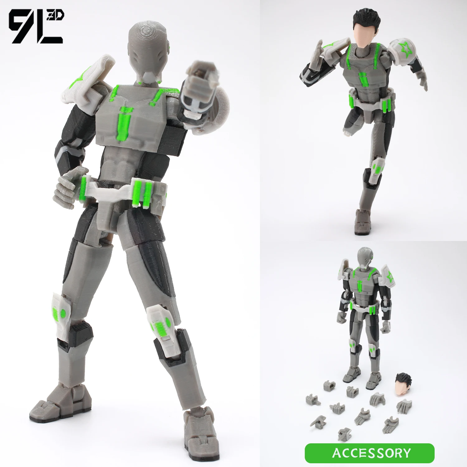 3D Printing Action Figure - مجسم شخصية GDA Mark مطبوع بتقنية