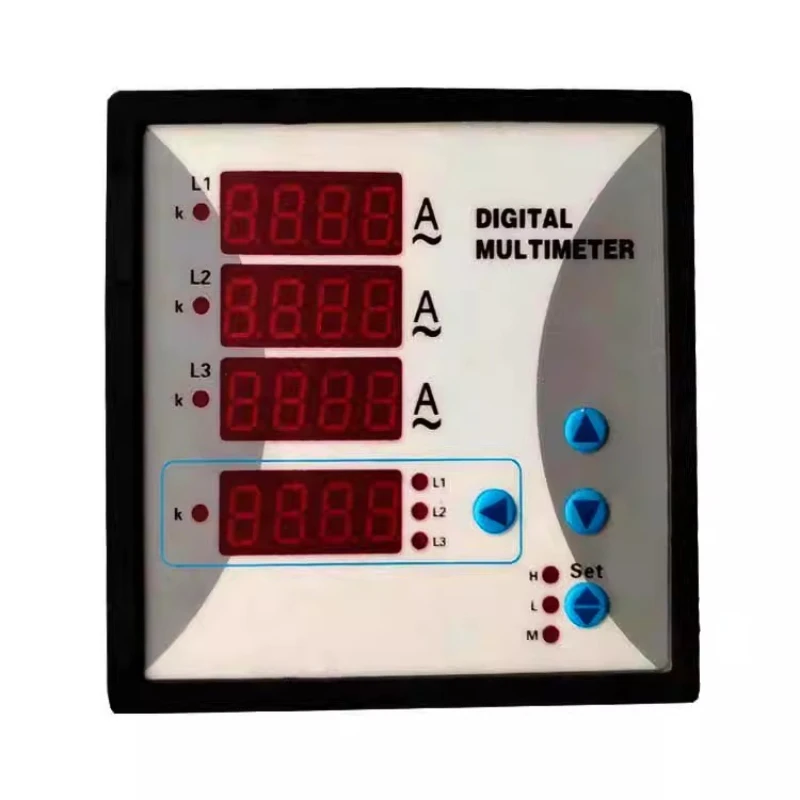 Three Phase Current Voltage Frequency Combination Instrument Digital Intelligent Power Meter Five Row Display
