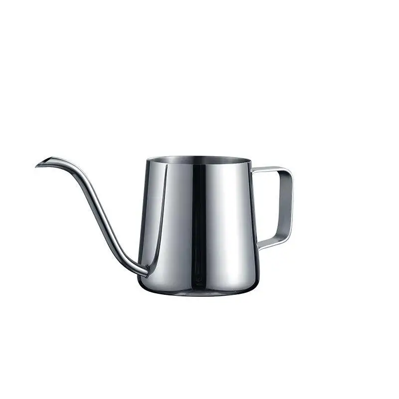 

304 Stainless Steel Coffee Pot Thin Mouth Long Mouth Hand Brewing Kettle Multi-Capacity without Lid Black & Original Color