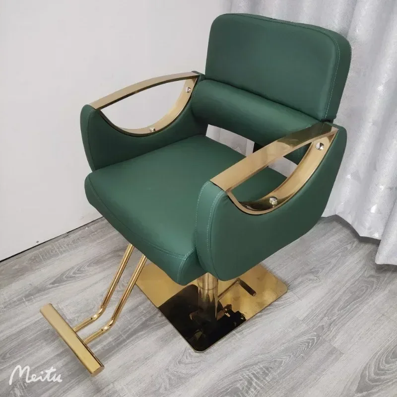 v Profissional Pedicure Barbers Poltronas Estilista Estética Cadeira de Cabeleireiro Encosto Mocho Cadeira