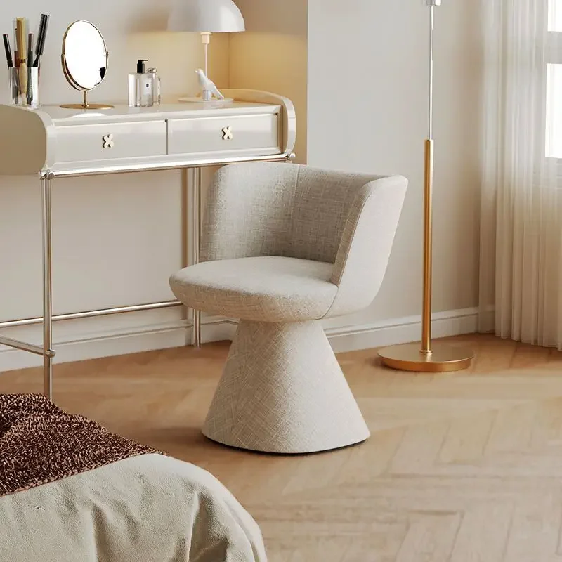 Nordic rotatable makeup chair cream wind designer home online celebrity ins wind lazy dinning bedroom restaurant chair