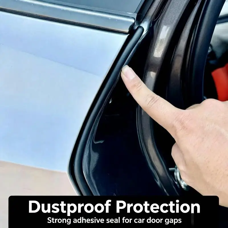 Universal C Pillar Car Door Rubber Seal Strip Waterproof Soundproof Weatherstrip for All Vehicle Year Models