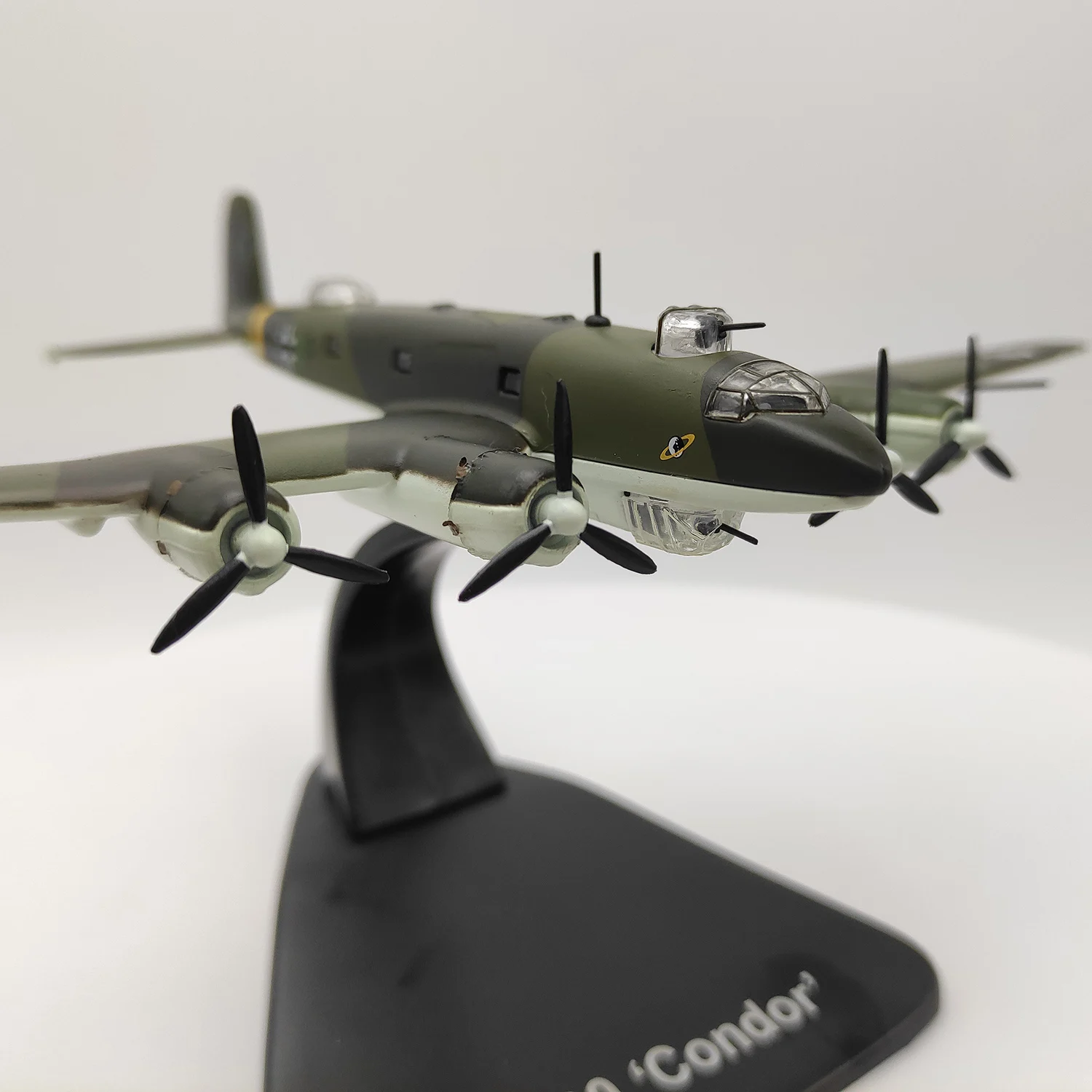دييكاست 1/144 مقياس الألمانية Fw200 كوندور طائرة الاستطلاع سبيكة نموذج طائرة جمع لعبة هدية عرض حلية #2