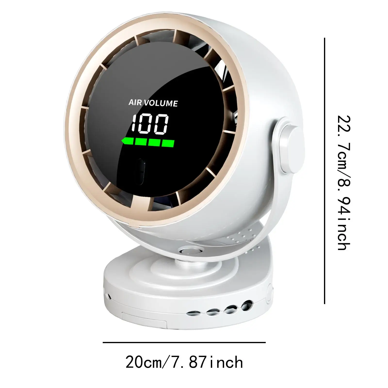 مروحة مكتب 100 سرعة قابلة للتعديل، مروحة محمولة صغيرة قابلة لإعادة الشحن، مروحة تبريد هواء للمنزل، طاولة خارجية، تخييم سطح المكتب