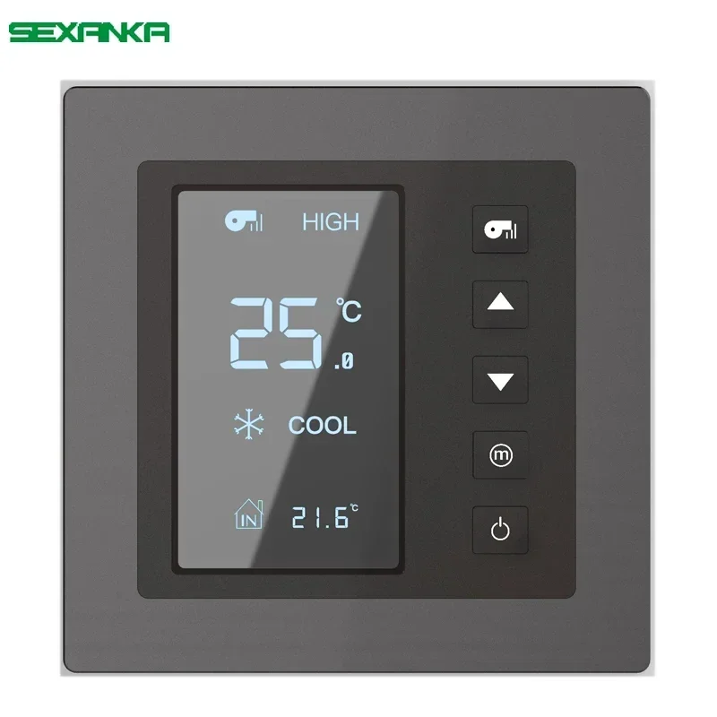 SEXANKA KNX EIB Factory Smart Home Automatic System Wall Switch Smart Temperature Controller Button Panel