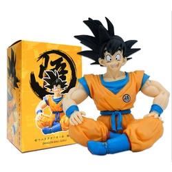 11cm Dragon Ball Son Soku Anime Figure Sitting Goku Model Toy Car Ornament Doll Action Figure Kids Toys Gift PVC Boxed