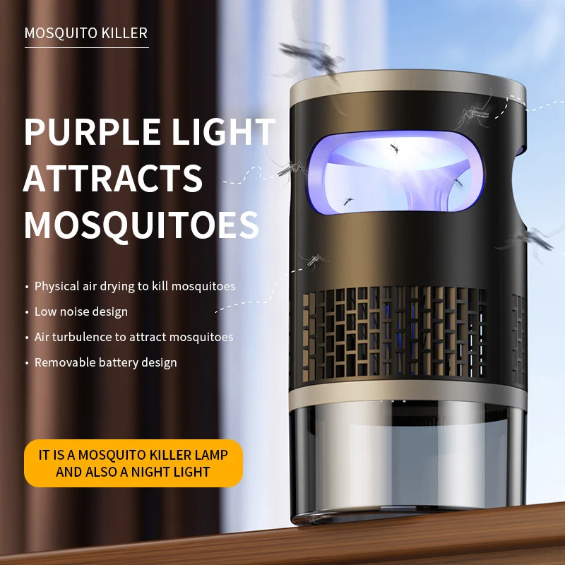 Mosquito Light Wireless Electric Silent Type-C Rechargeable Inhalable Trapping Mosquito Killers Outdoor Camping Household view 2