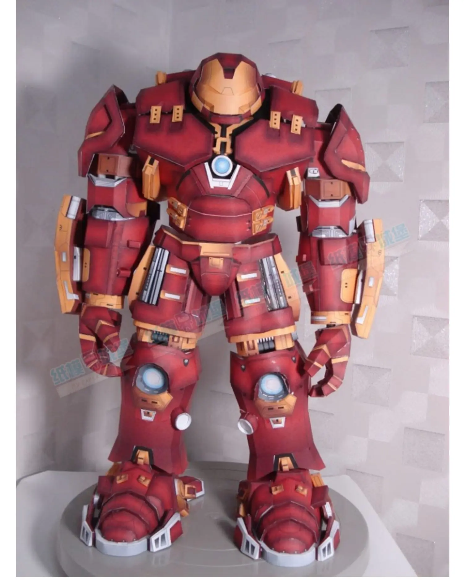 60cm Hulkbuster Iron Man 3D Paper Model DIY Papercraft DIY Hand-made Origami Puzzle Toys The Avengers Desktop Decoration