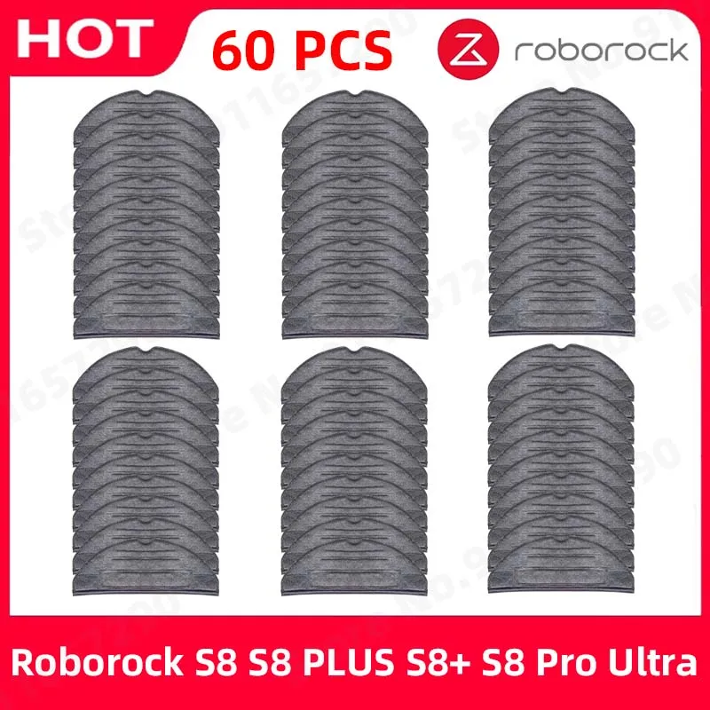 Roborock S8 S8 PLUS S8+ S8 Pro Ultra G20 Double vibration Mop Pad Vacuum Cleaner Robot Mop Rags Parts Mop Cloths Accessories