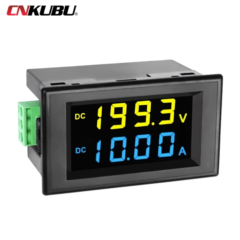 Medidor Digital de Exibição Dupla de Tensão e Corrente dc 12v200v10a50a Lcd de Alta Precisão Segurança e Estabilidade D853051ag