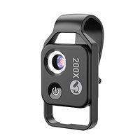 Professional Phone Microscope Lens 200X with Universal Phone Clip for Plant Jewelry Jade Appraisal Electronics Industry Testing