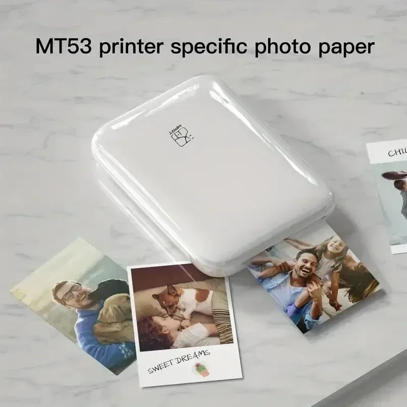 HPRT MT53 Mini Pocket 3 Inch Mini Bluetooth Wireless Photo Printer Portable Color Photo Printer Usb Printers & Scanners CN;GUA