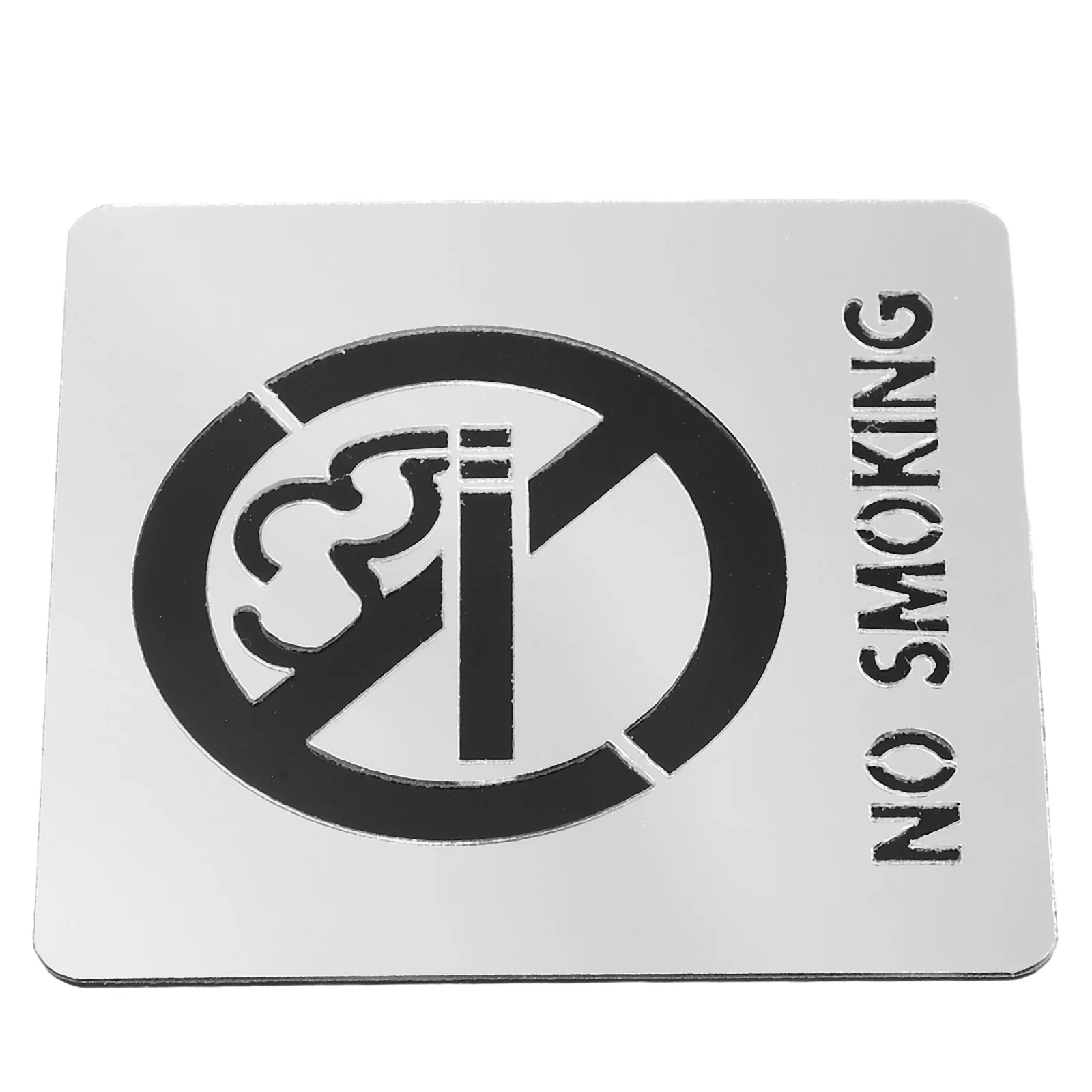 No Smoking Office Sign Acrylic Waterproof Self-Adhesive Sticker for Business Restrooms Conference Rooms and Public Areas