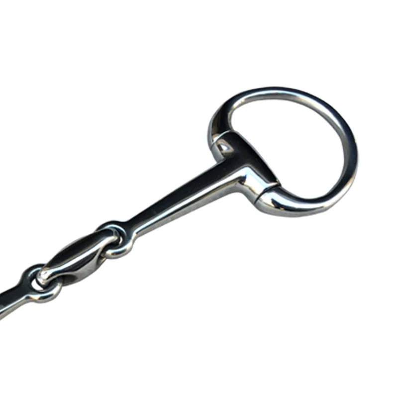 In Acciaio Inox Eggbutt Bit Bit Cavallo di Rame di Collegamento Mothpiece Attrezzature Cavallo Del Prodotto 13.5 centimetri