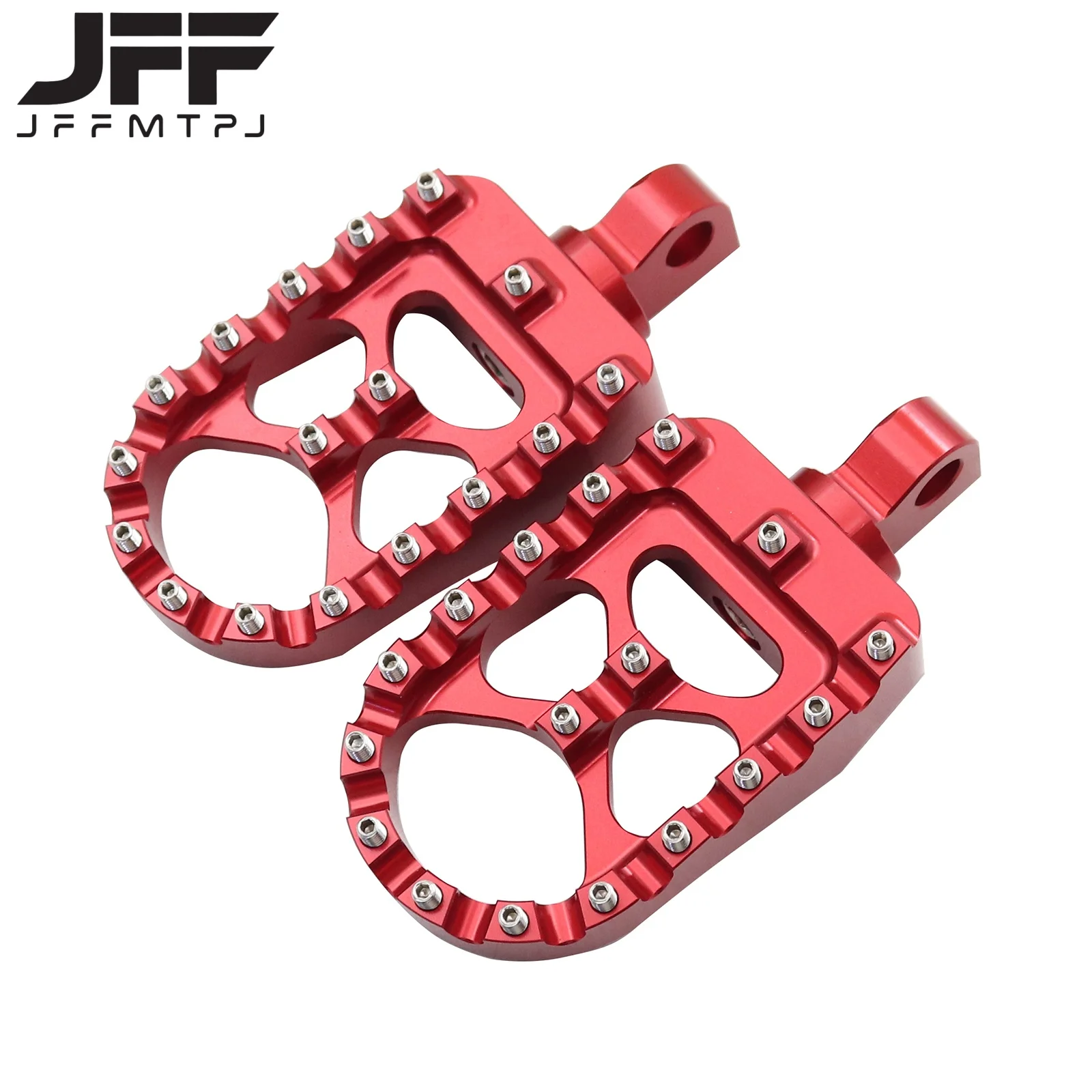 Motorcycle Foot Pegs MX Wide Fat Footrests Pedals W/Shifter Pegs For Harley Sportster XL 883 1200 Dyna Street Bob Bobber Custom view 4