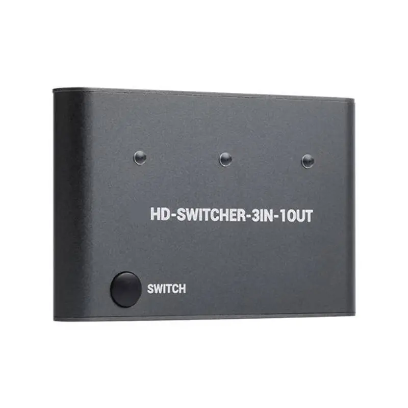 AS95 4K -Compatible Switcher 3 in 1 Output One-Click Switching for PC Gaming Raspberry Pi Share HD Screen