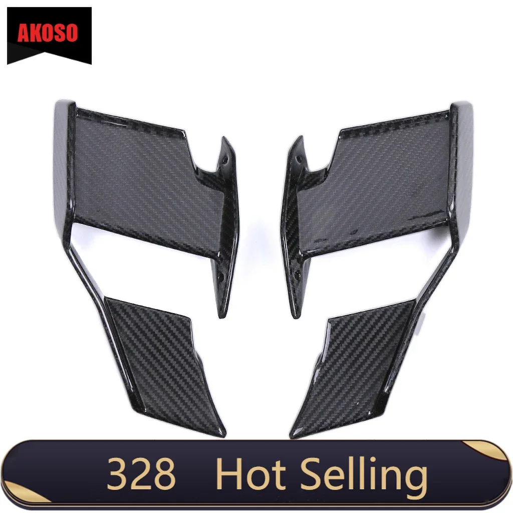 

For BMW M1000R 2023 2024 S1000R 2021 2022 2023 2024 100% 3K Carbon Fiber Motorcycle Side Winglet Fairings Kit Winglets Wings