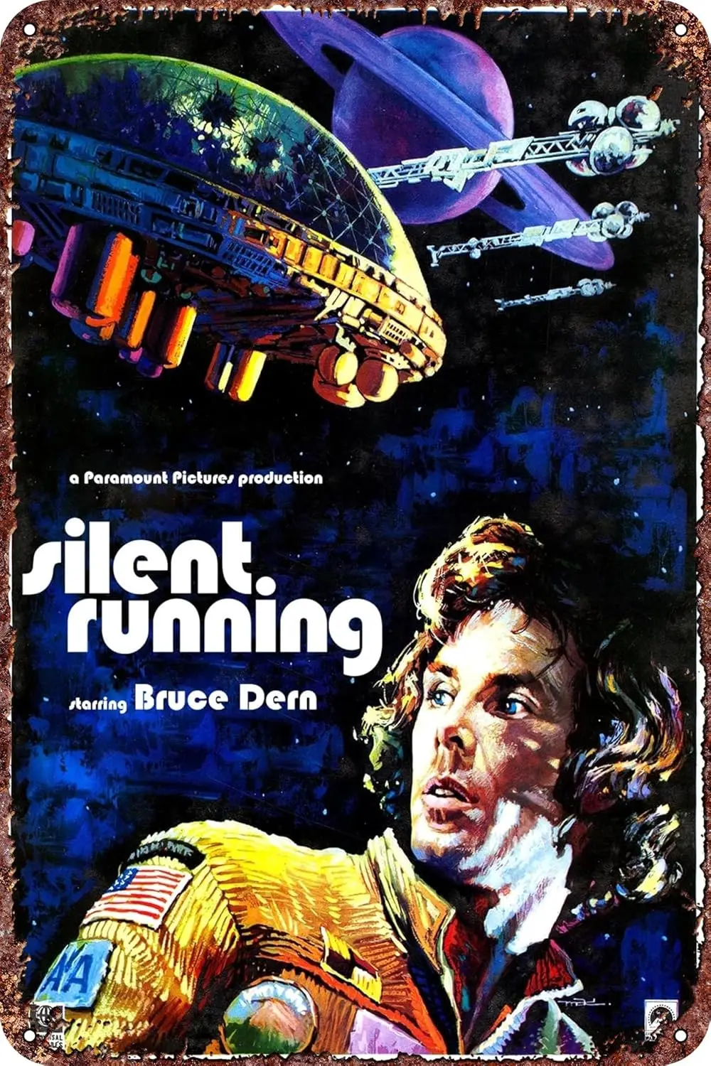 Silent Running Movie Metal Tin Signs Vintage Poster Man Cave Bathroom Bar Garden Kitchen Hotel Gift 8x12inch