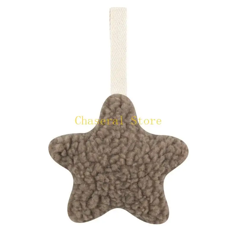 E7CE PACIFIER Rantai Liontin Toy Toy Stuffed Star Dummy Holder Baby Plush Teether