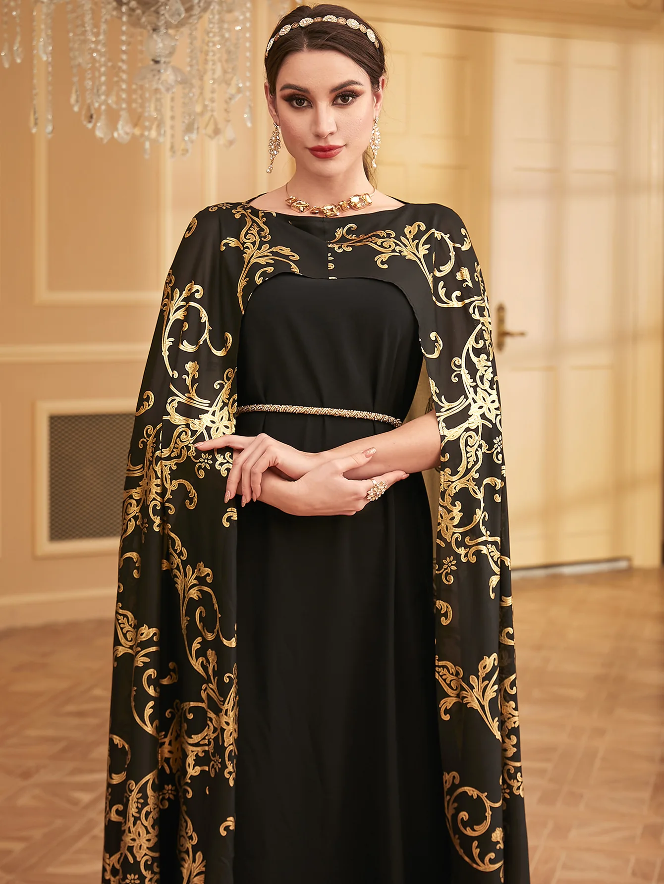 Eid Bronzing Abayas for Women Dubai Wedding Evening Muslim Dress Cloak Cape Kaftan Turkey Robe Morocco Vestido Jalabiya Djellaba