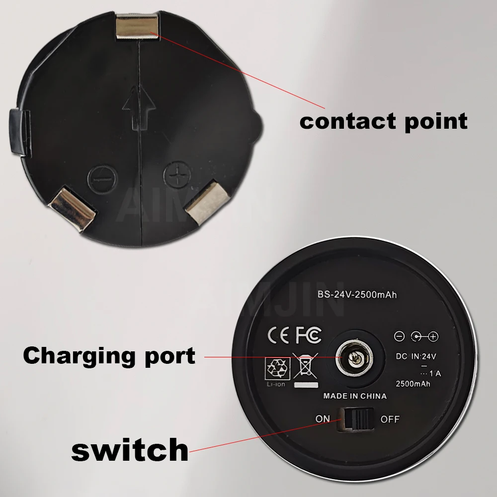 24V 2500/4800/6800mAh rechargeable lithium-ion battery suitable for massage gun upgraded battery fascia gun accessories