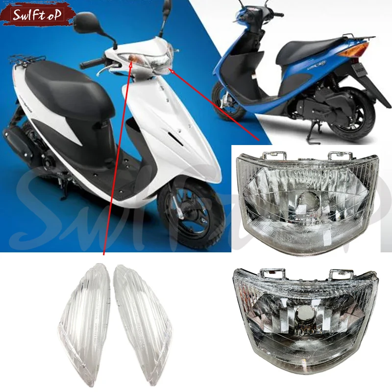 Motorcycle Headlight Assembly Headlamp Light FOR Suzuki EFI V50 parts address V50 front headlighst front head light assembly