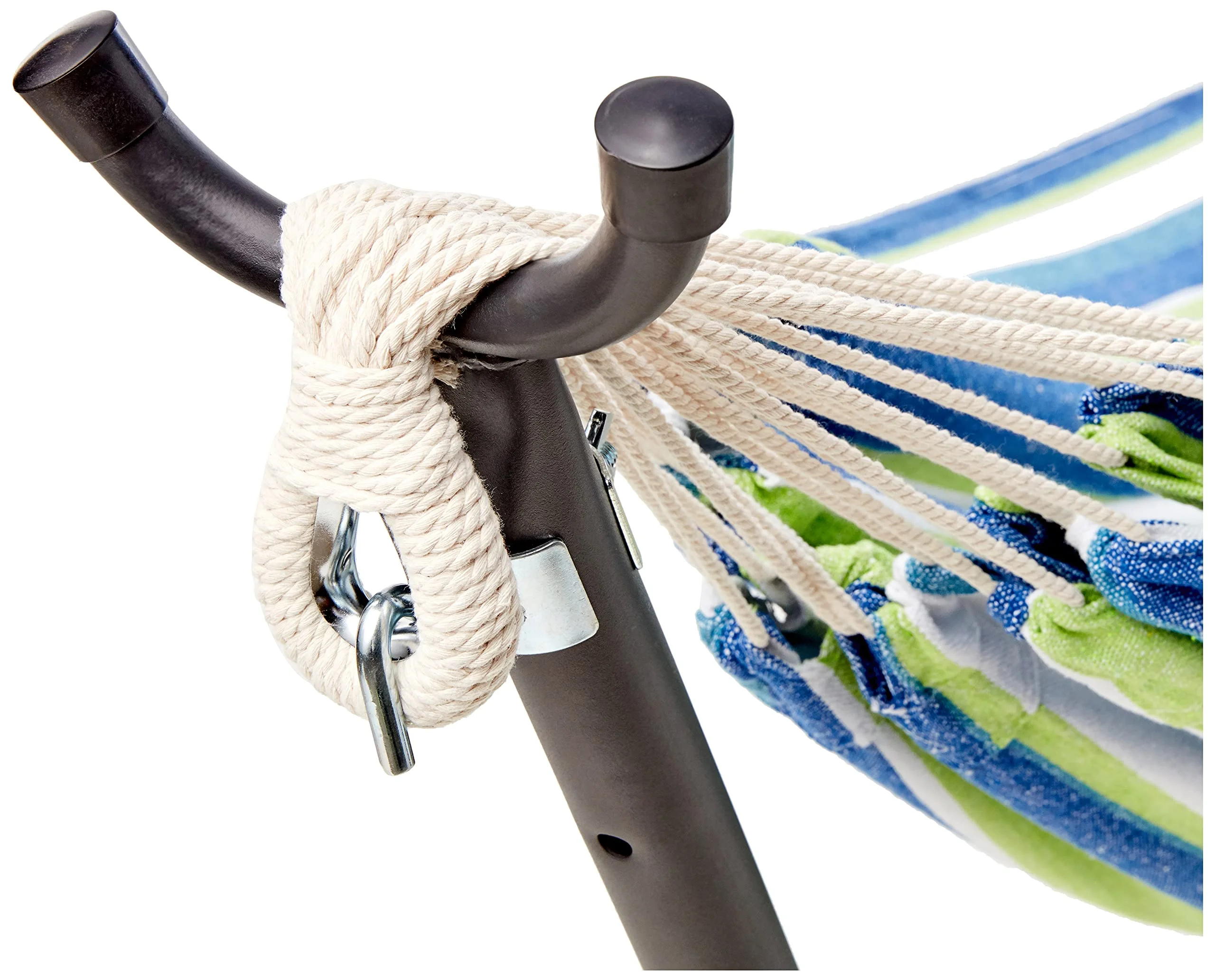 أساسيات شرائط أرجوحة مزدوجة سعة 450 رطل إطار أرجوحة وصلة جبل قوس في الهواء الطلق أرجوحة شديدة التحمل مع حامل فولاذي