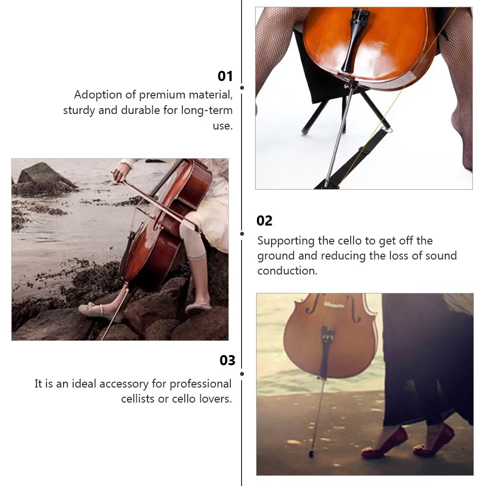 

Adjustable Cello Support Rod Musical Instrument Accessory Guitar Stand Tail Post
